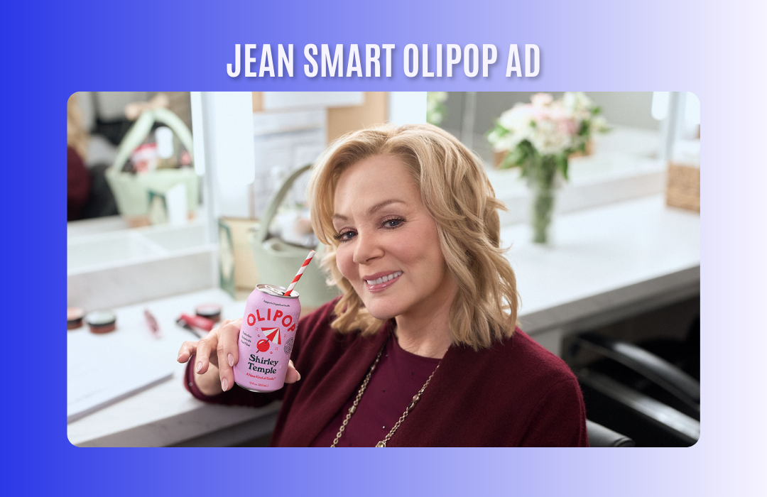 Olipop's new ad campaign with Jean Smart
