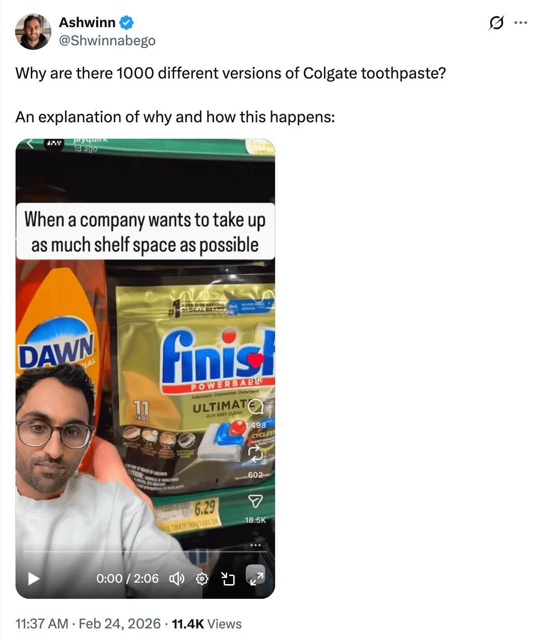 Why are there 1000 different versions of Colgate toothpaste? 