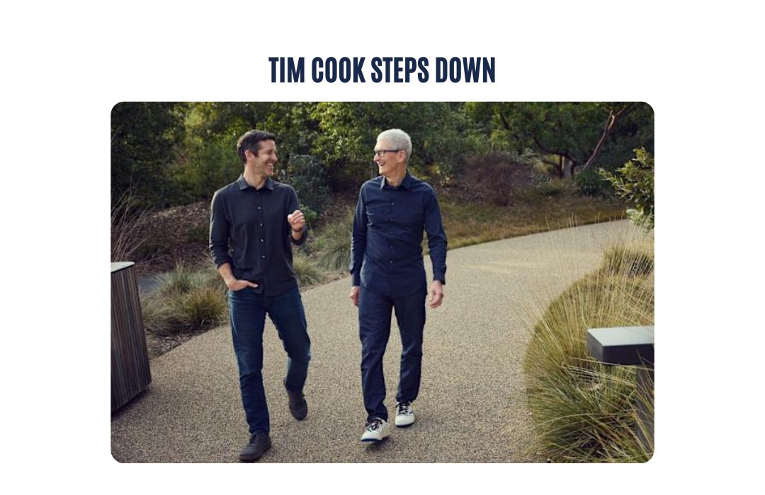 Tim Cook is stepping down as Apple CEO, John Ternus takes over September 1