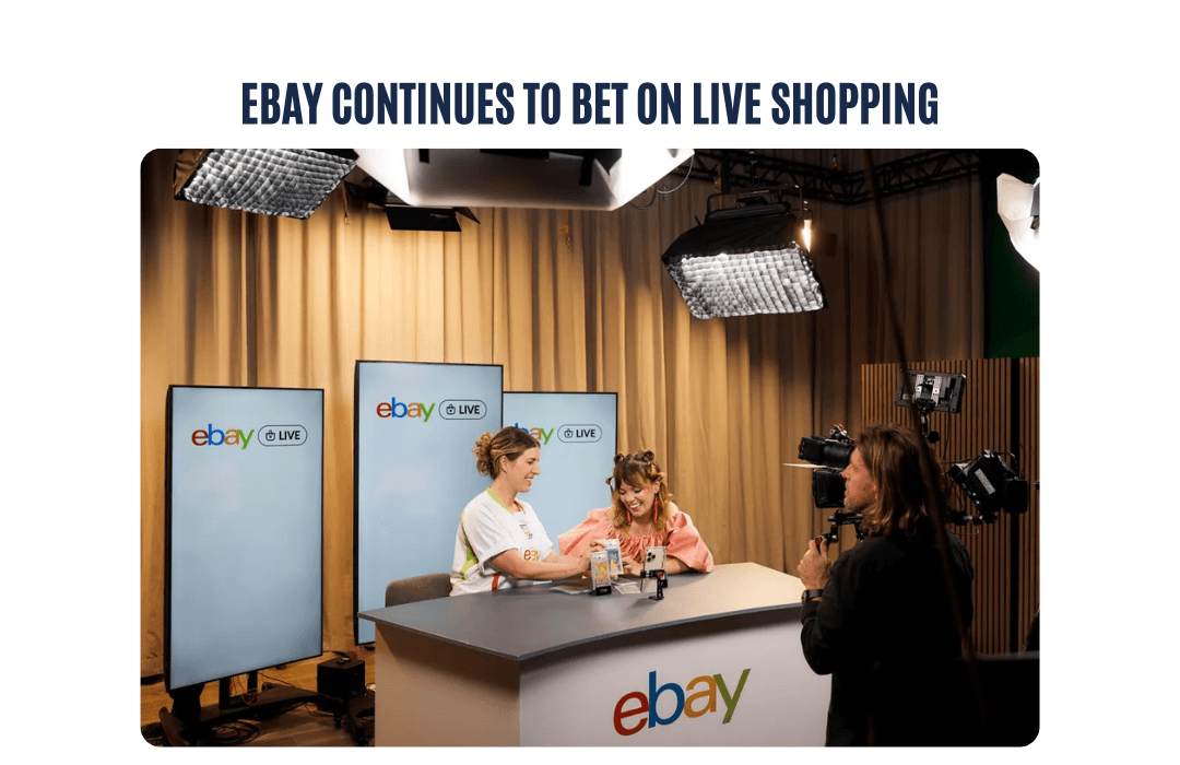 eBay is doubling down on live shopping after a record quarter
