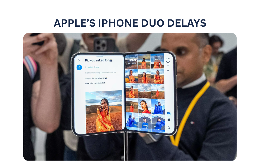 The foldable iPhone sold out in half an hour and slipped to January