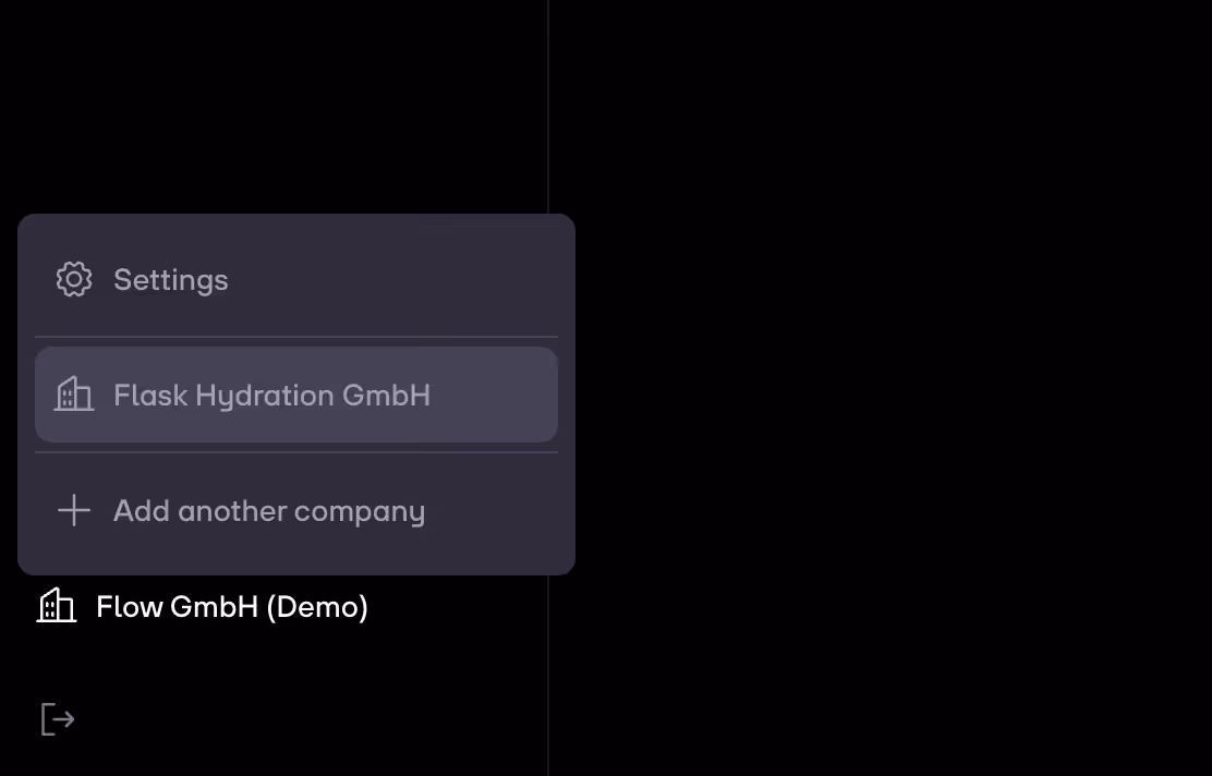 re:cap_Help Center Mehrere Unternehmen hinzufügen