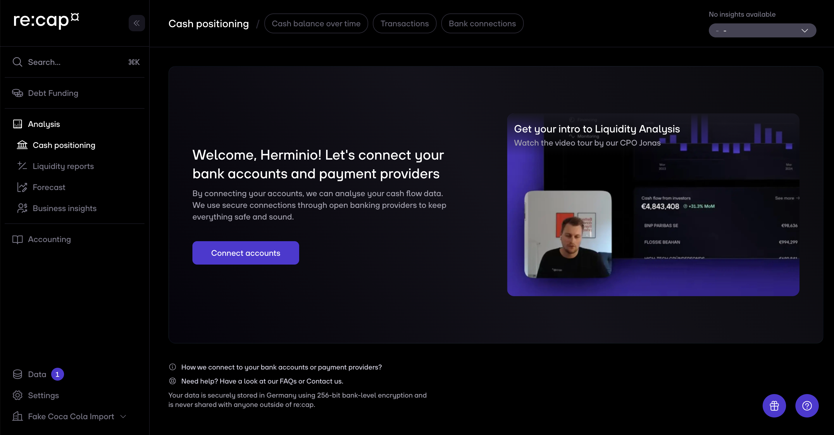 re:cap_Help center transaction filtering