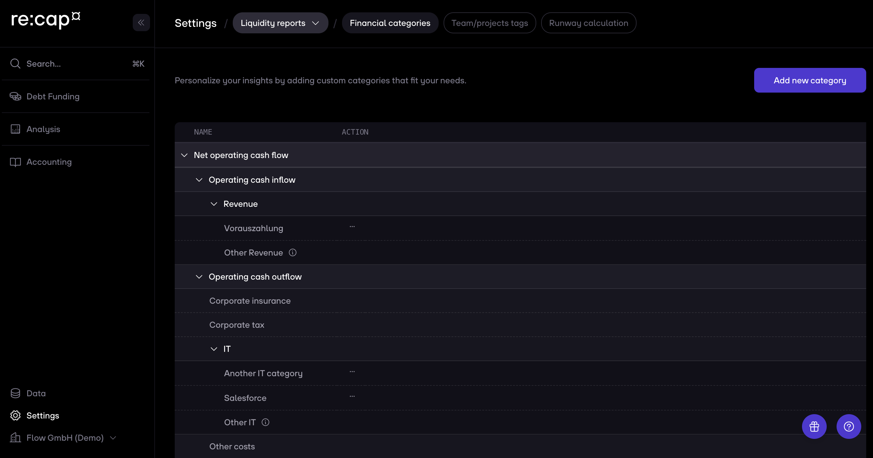 re:cap_Help center create team and project tags
