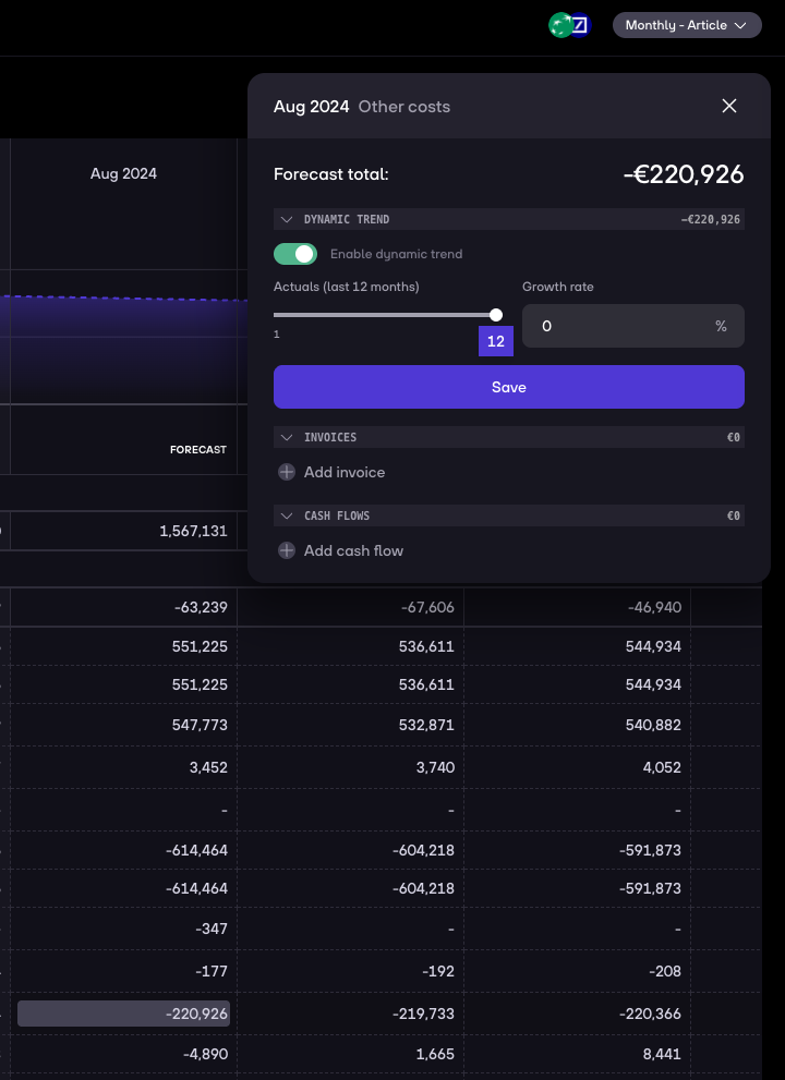 re:cap_monthly forecast