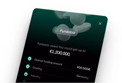 Fundability check illustration
