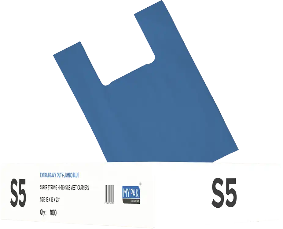 S5 Carrier Bags (13" x 19" x 22") Blue