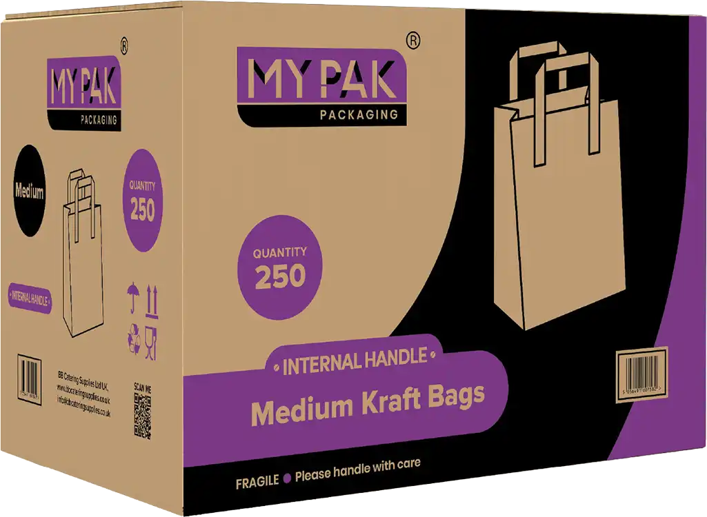 Internal Handle Medium Bag (Kraft)