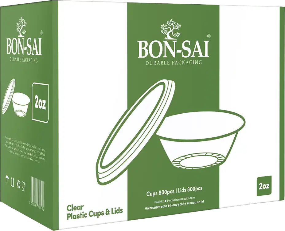 2oz Clear Plastic Cups and Lids