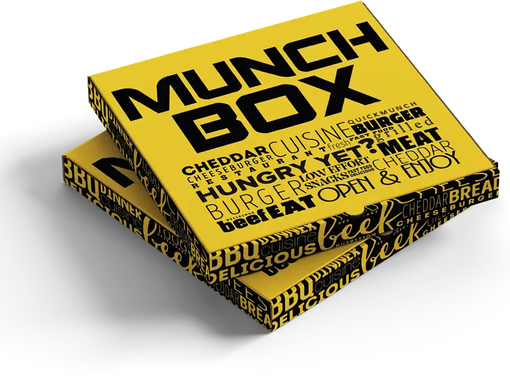 Mypak 10" Fast Food Munch Box (Over 2" Deep - 55mm) - Corrugated Card