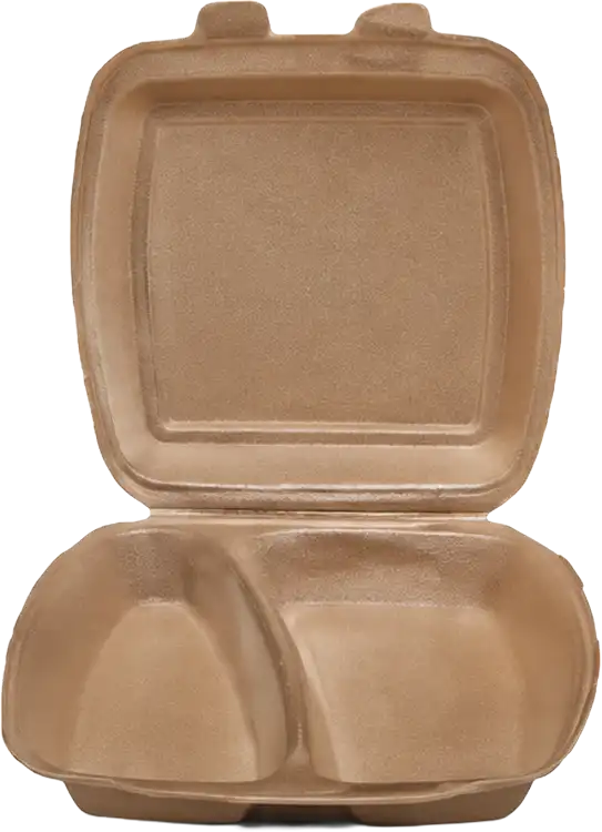 Mypak PP Eternity range BROWN MEAL TRAYS MP2 - Extruded Poly-Propylene Meal Trays