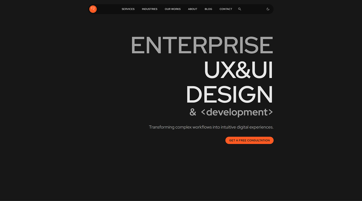 Visual of a UX design and development site highlighting top agencies, pricing, and innovative digital product design for 2025.