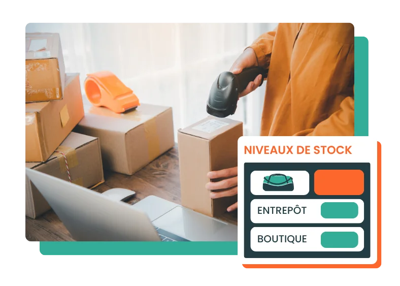 Comparez stock actuel et stock constaté