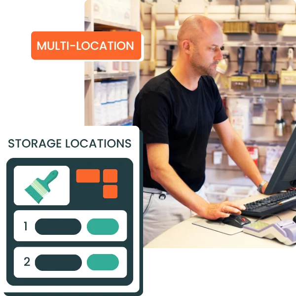 Manage inventory across multiple locations