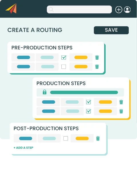 Structure your manufacturing steps
