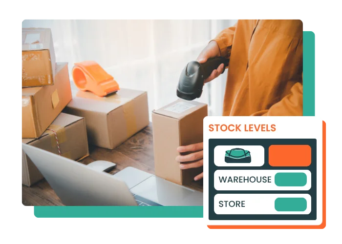 Compare current stock with physical count quantities