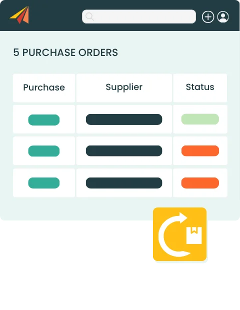 Track orders through receipt
