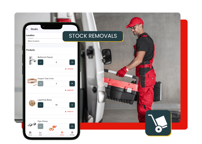 Stock removals from technicians or engineers.