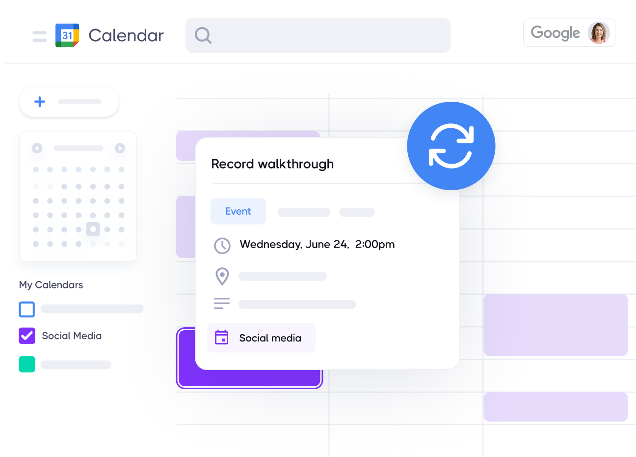Make changes to GQueues tasks directly inside Google Calendar