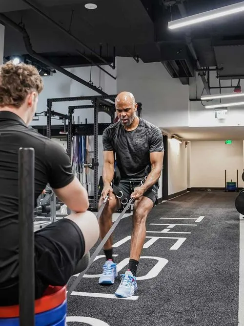 Person at personal training gym in McLean