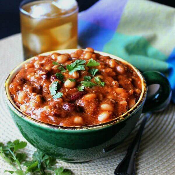 Vegan Mixed Bean Chilli Recipe