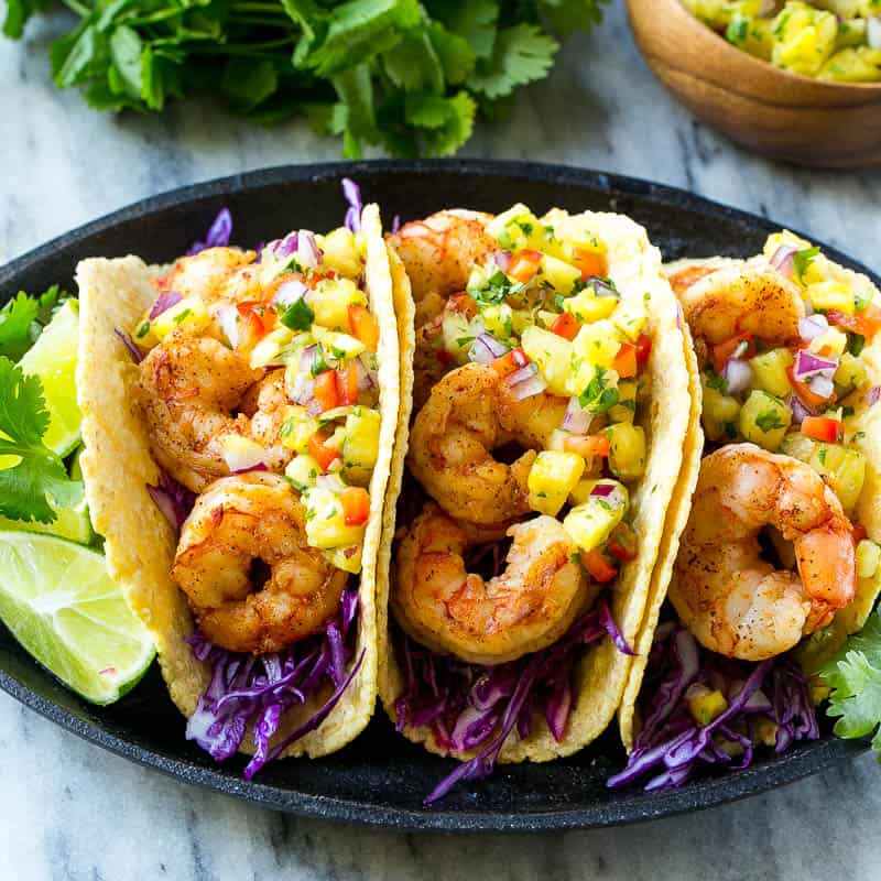 Prawn & Pineapple Tacos Recipe