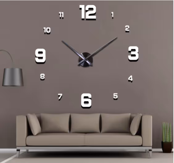 3D diy wall clock