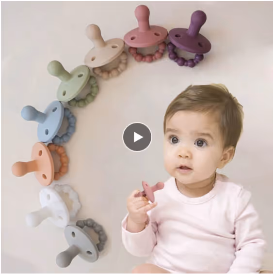 Silicone pacifiers