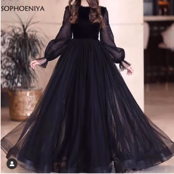 Tulle Velvet gown