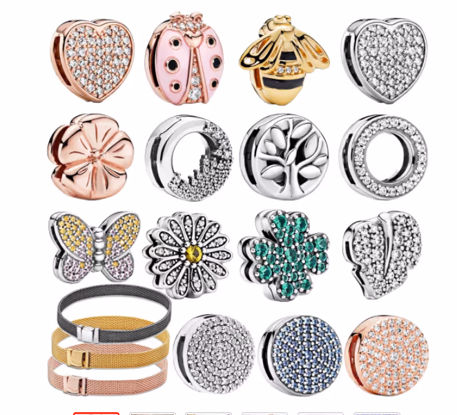 Pandora charms and bracelet