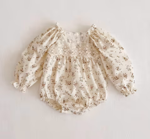 Spring floral romper