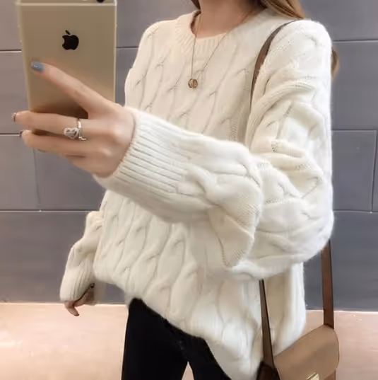 Cable knit top