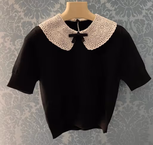 Miu inspired top (with logo and tags)