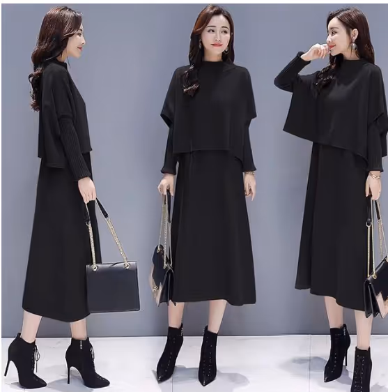 Two-piece Dress and Sweater