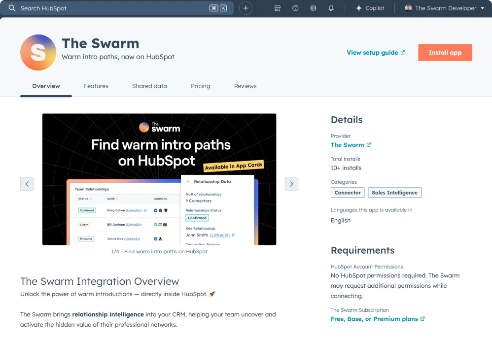 The Swarm – Data API Example