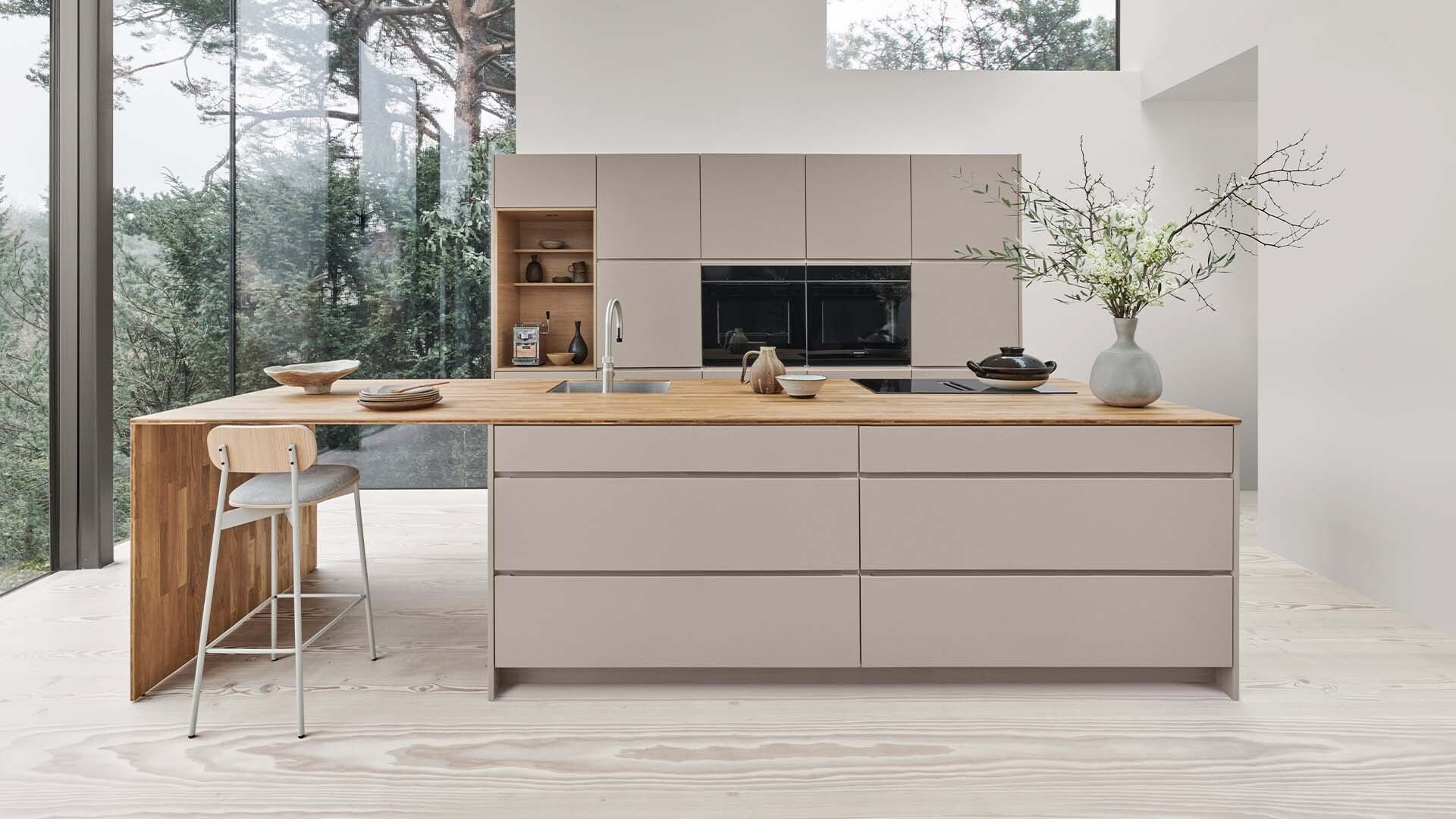 Kvik has been creating Danish design kitchens, baths and wardrobes at surprisingly low prices since 1983. In 2024, Kvik Living, a line of Danish design furniture, lighting and accessories that are the perfect companion to their kitchens, was launched. Kvik introduced The Sociable Kitchen® (Samtalekøkken®) in 1998 and made their mark on life in the kitchen. The philosophy behind it is simple—a space where the kitchen is the living heart of the home. Everyone has the right to a beautiful, Danish design kitchen and sustainability is for everyone. Every Kvik kitchen comes with a calculation that tells customers how much recycled wood and how many recycled plastic bottles were used to make it and the CO2e footprint of their kitchen.