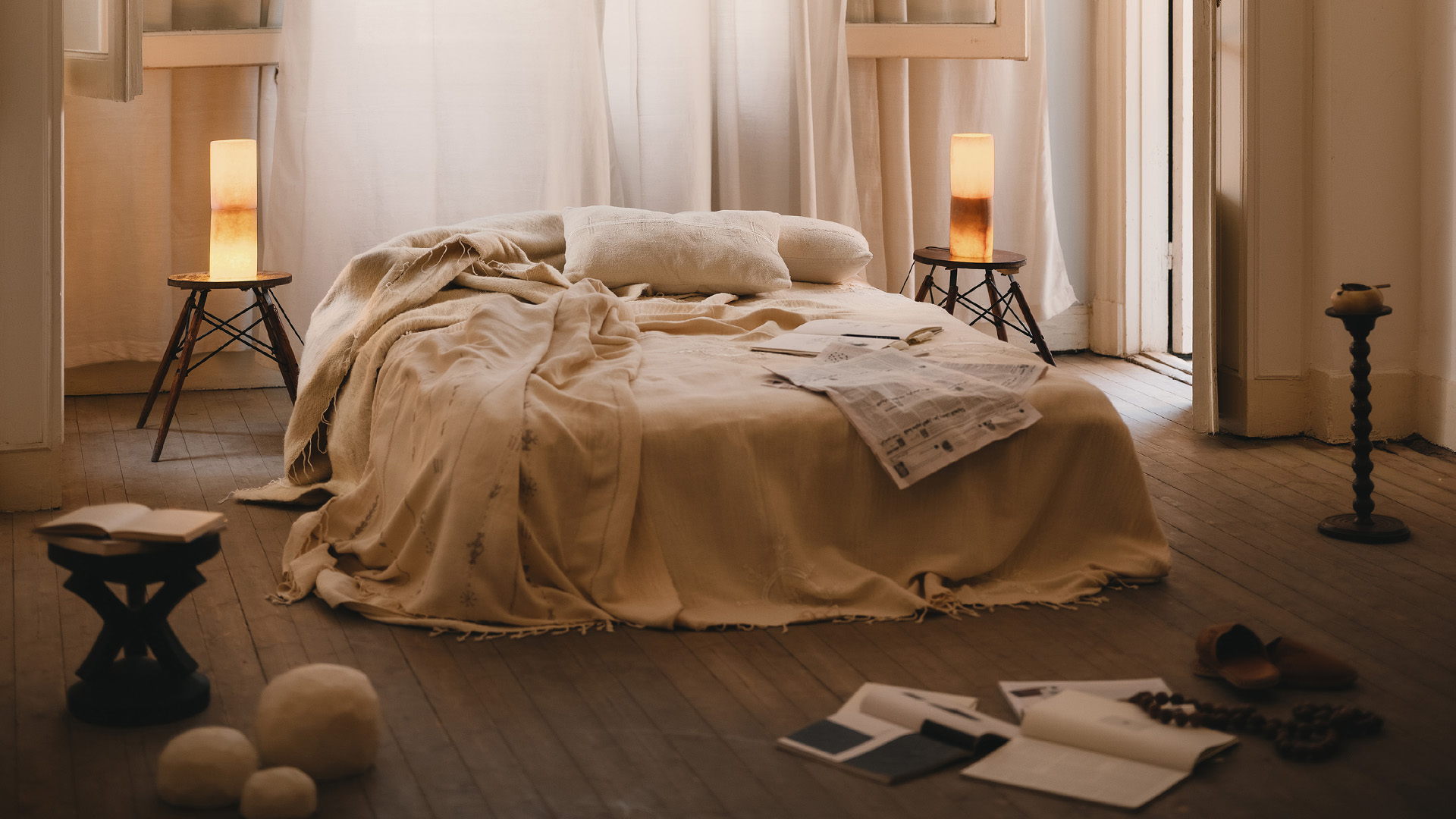 Studio ByHAA is an architectural design studio working at the intersection of craft, design, regenerative architecture, and landscape. The studio creates from the understanding that all things and scales are connected, aiming to link architecture with craft, the intelligence of the land, and the people who shape it. Its approach begins with the land, its textures, its rhythms, its hands. The practice focuses on bringing the outside in, both literally and spiritually, by building spaces and creating objects that belong. Studio ByHAA believes the handmade has the power to reconnect people with the land, with nature, with a tangible time perspective from where we can feel at ease and feel our nervous systems relax.