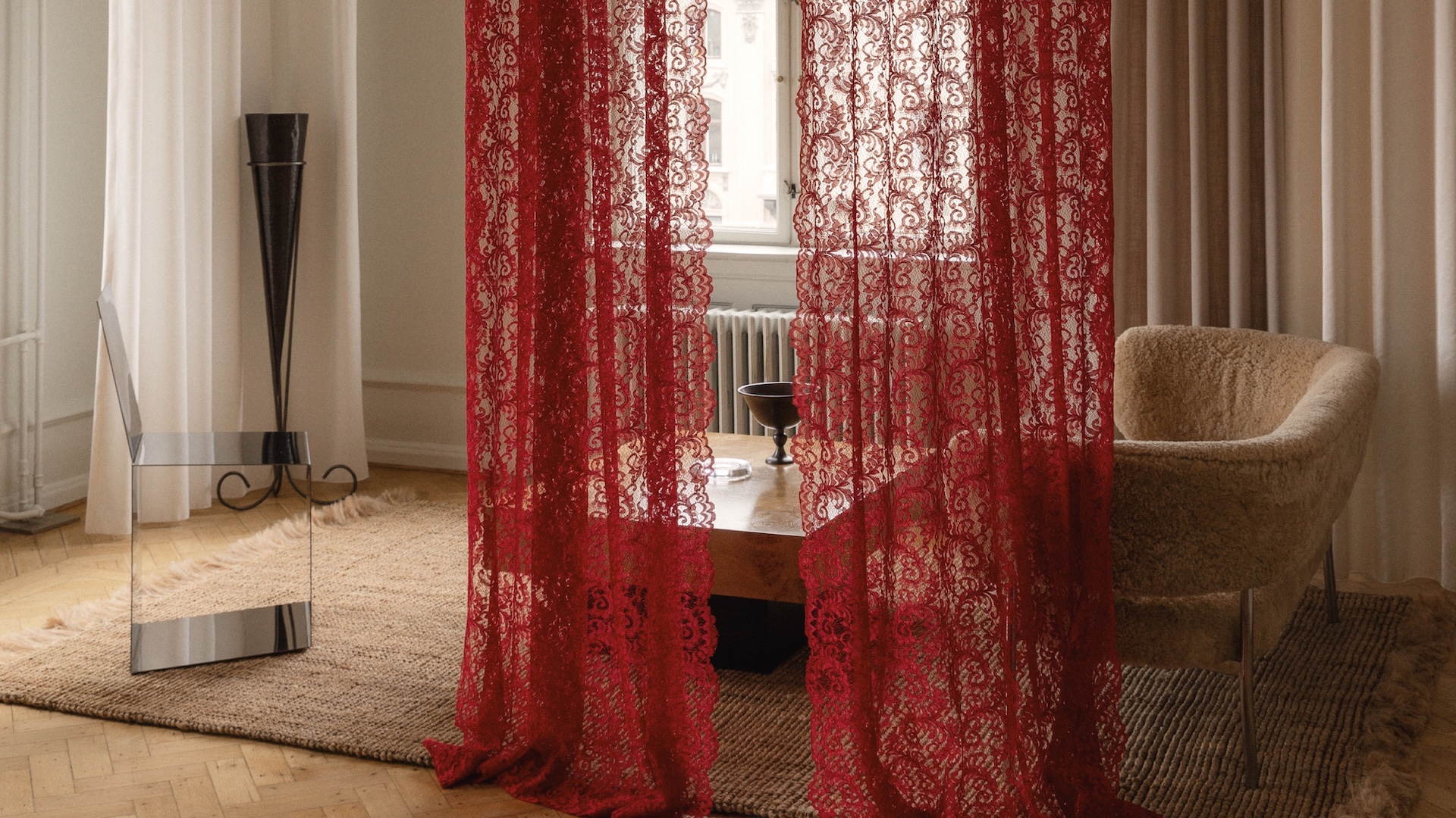 Founded in 2018, the curtain studio &Drape creates atmosphere and well-being through made-to-measure curtains in private and professional spaces. With background in design and roots in an old curtain family, &Drape represents a contemporary and curated aesthetic approach to made-to-measure curtains. The founders Julie Vendal & Nadia Al Zagir Balling and their team, customize each curtain styling solution with care to the specific project, creating curtains that shape atmosphere, spark emotion and enhance the personal identity and spatial experience of a space.