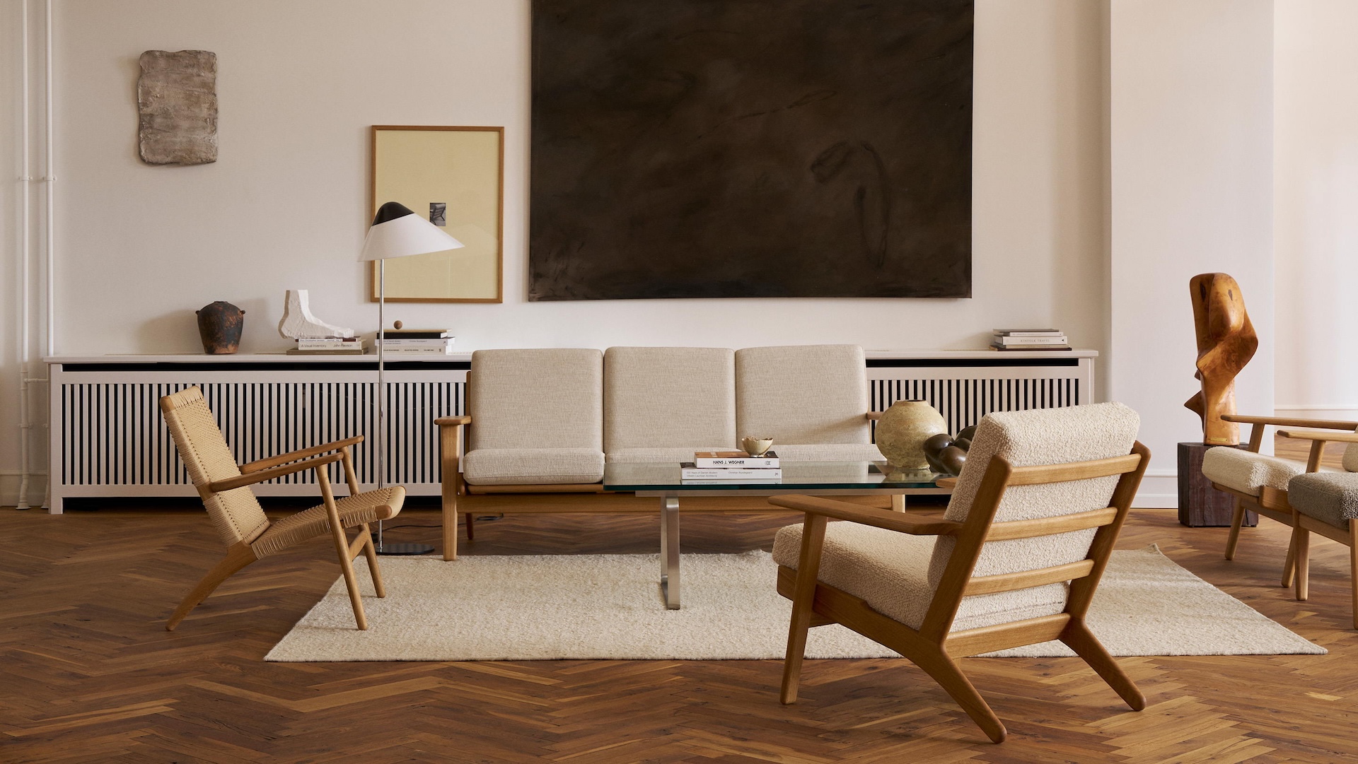 Carl Hansen & Søn represents more than 115 years of Danish furniture history infused with respect and passion for artisanal craftsmanship. The world's largest manufacturer of designs by Hans J. Wegner, the collection of Carl Hansen & Søn also includes works by renowned design masters such as Kaare Klint, Poul Kjærholm, Vilhelm Lauritzen, Ole Wanscher, and Børge Mogensen. Proudly crafted in Denmark.