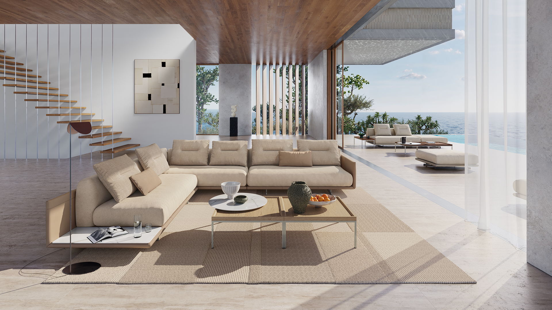 Rolf Benz is a global byword for premium upholstered and living room furniture “Made in Germany.” The balance between modern, customisable design, innovative functions, the best materials and the highest level of craftsmanship remains unmatched to this day. For the 400 employees of the company, which was founded in 1964, the challenge is not just to design beautiful furniture, but to create furniture that makes life more beautiful. The ROLF BENZ brand stands for “Human–Loving Design” and thus emphasises the individuality of its customers. The legendary Rolf Benz quality that is created in the two factories in the northern Black Forest also makes ROLF BENZ a sought-after partner for discerning planners and hosts all over the world.