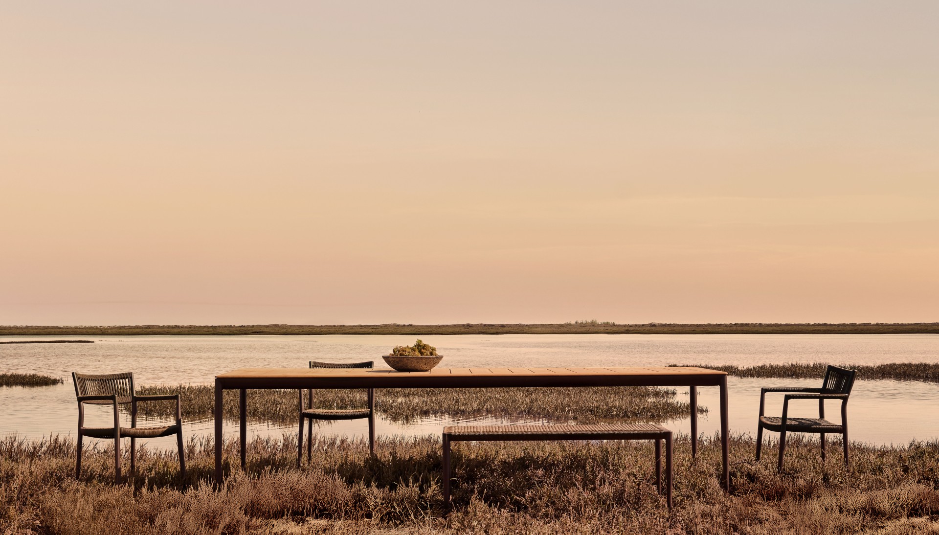 Since 1966, Tribù has grown from a family tradition into a global presence, guided by the care for quality, comfort, and craftsmanship. Early on, the Belgian brand revealed teak as more than strong, introducing elegance and warmth to outdoor spaces. That vision shapes every design today. Behind its calm aesthetics lies a pursuit for performance. Materials are chosen for the way they age, fabrics are developed to endure, and advanced techniques ensure lasting comfort. Present in 90 countries, Tribù works closely with renowned designers and high–end hospitality partners. From its Belgian headquarters to the flagship showrooms in LA and Milano, Tribù creates spaces that feel connected to nature, to the moment, and the people who share them.