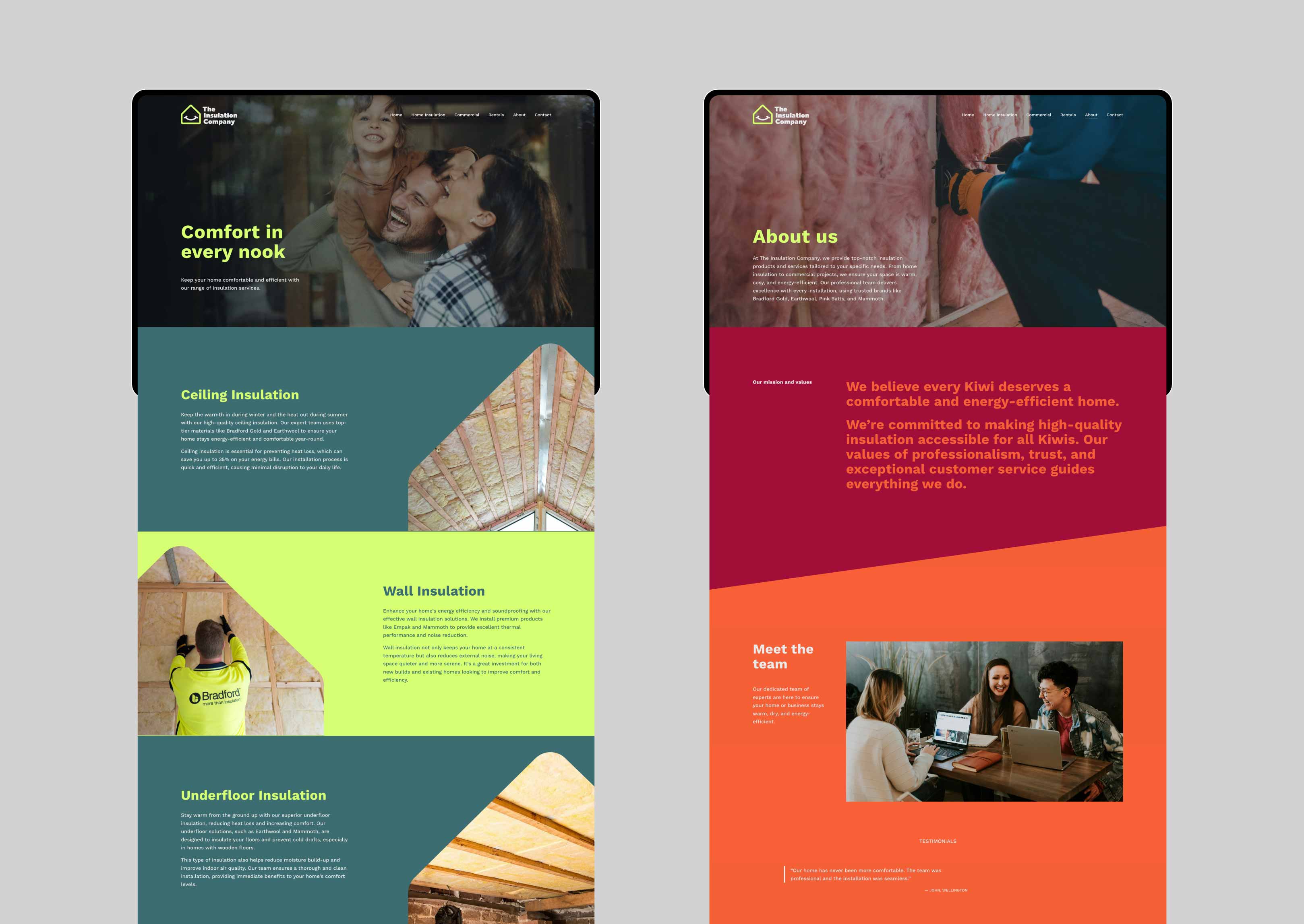 InsulationCompany 14 website