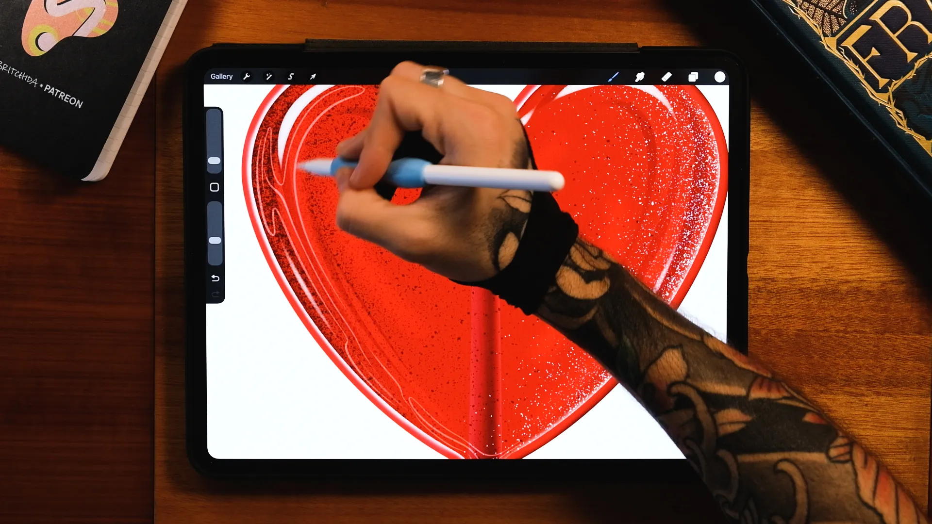 Using Multiply, Overlay, and Add blending modes in Procreate for glossy highlights