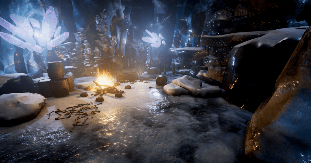 An Ice Dungeon room inside Unity