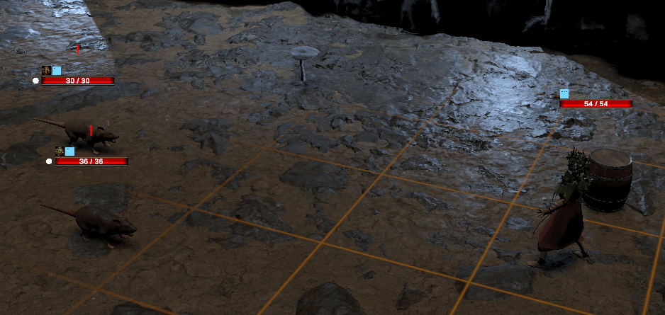 GIF showing some VFX on cast animations in Unity