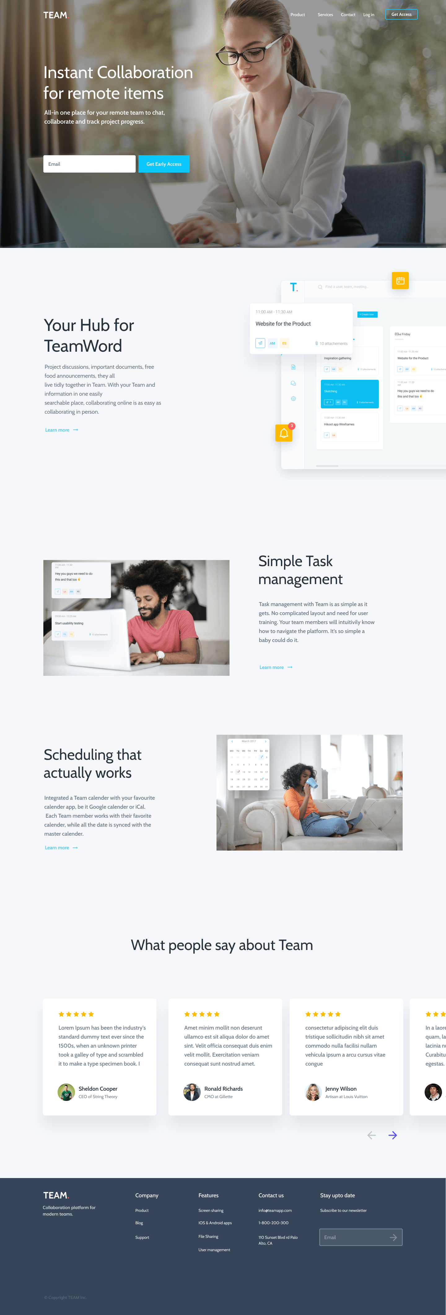 A screenshot of web page