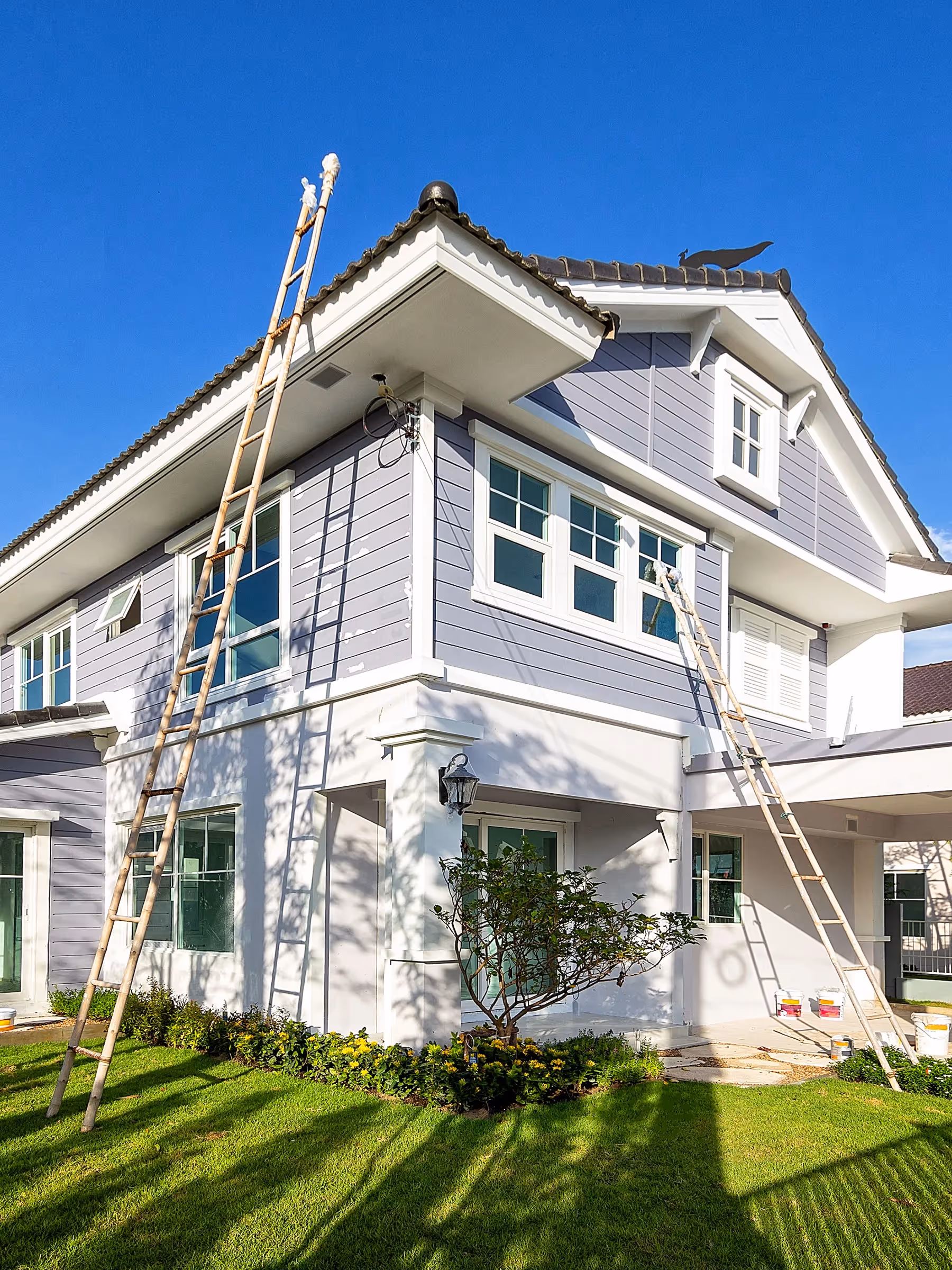 Exterior painting. Ancient Modern Finishes, Bonita Springs, Florida 239-494-8888