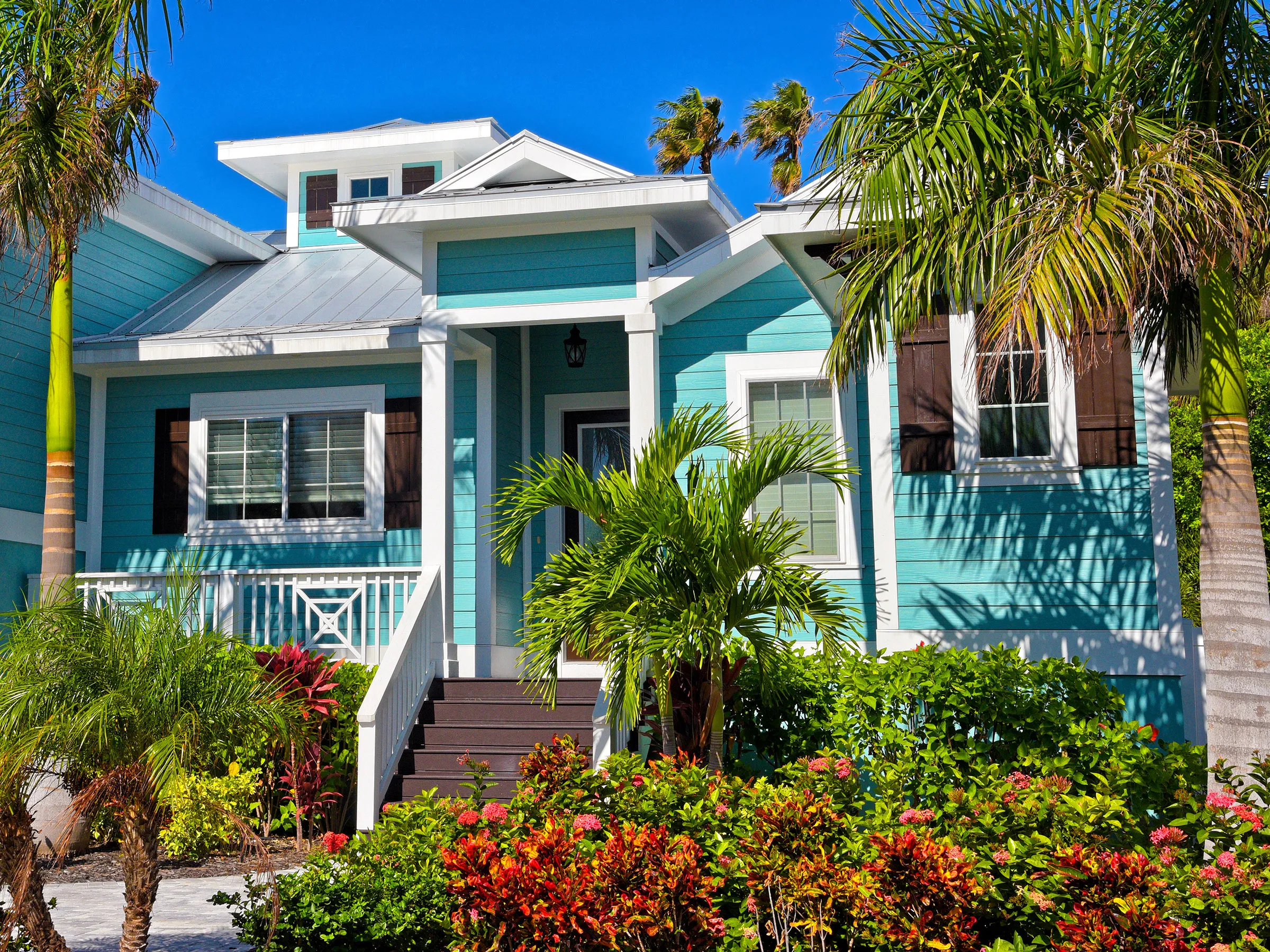 Exterior painting. Ancient Modern Finishes, Bonita Springs, Florida 239-494-8888