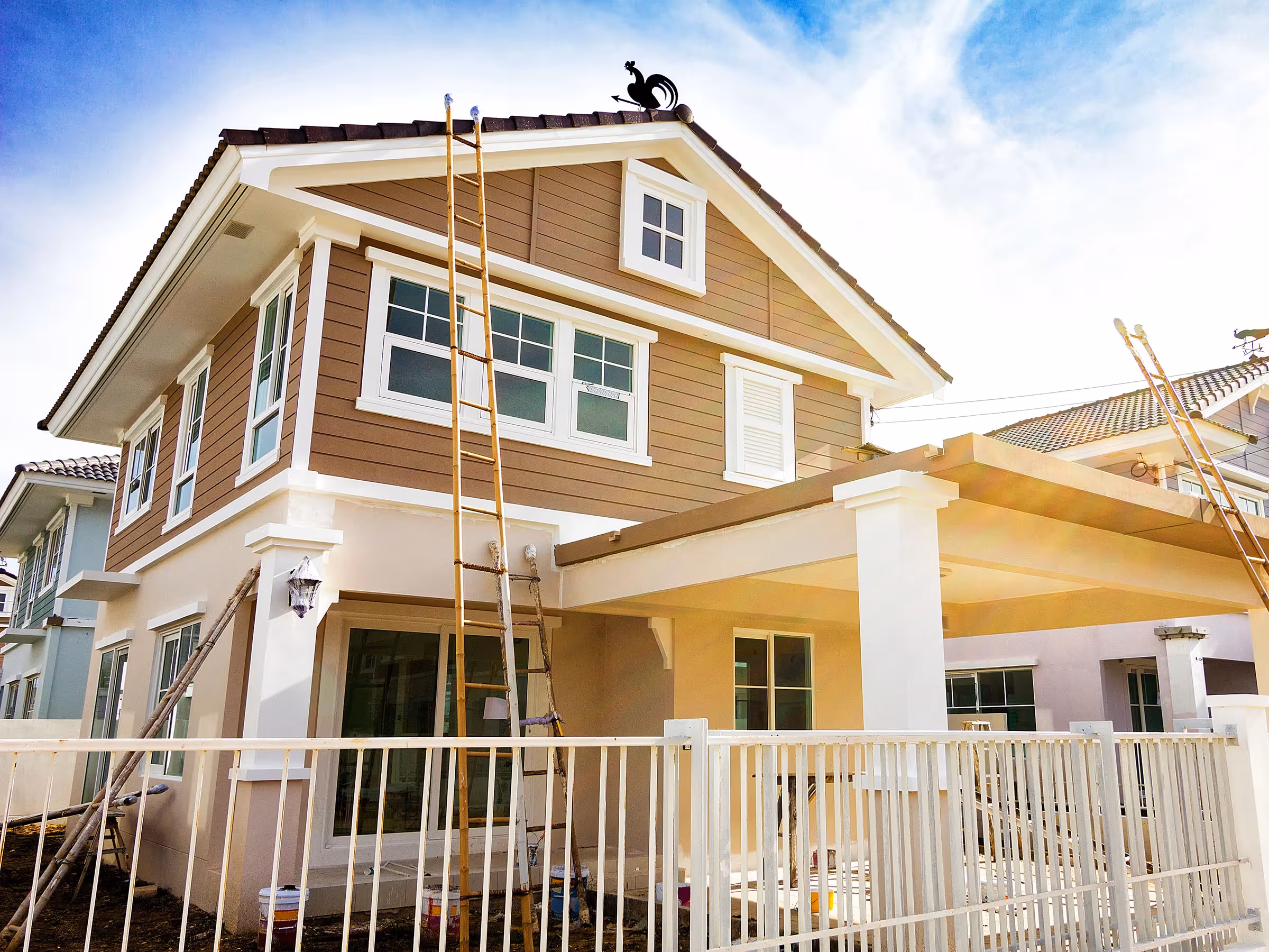 Exterior painting. Ancient Modern Finishes, Bonita Springs, Florida 239-494-8888