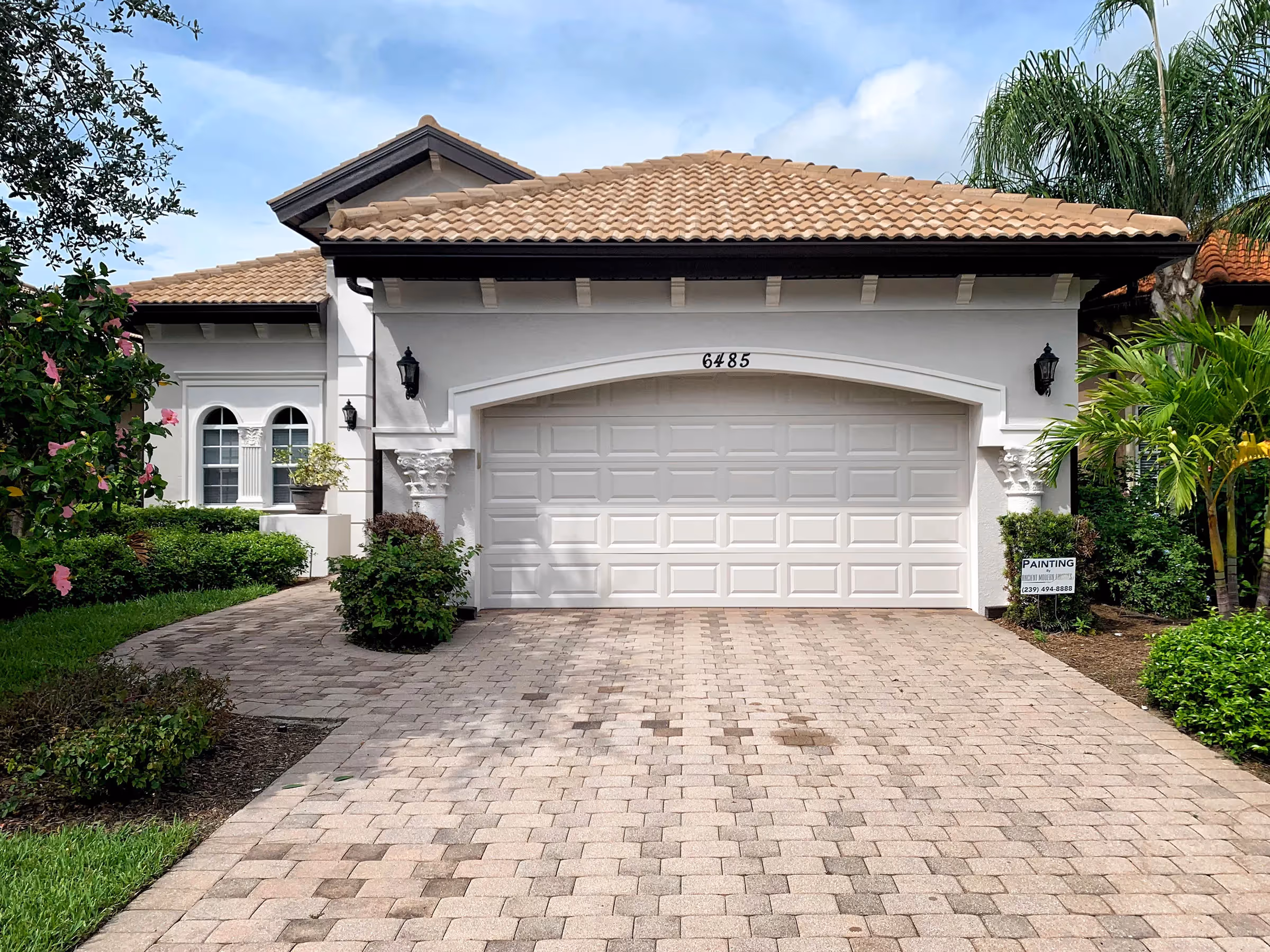 Exterior painting. Ancient Modern Finishes, Bonita Springs, Florida 239-494-8888